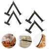 1 Pair Lid Support Hinges for Wooden Box Metal Heavy Duty Furniture Hardware Folding Stay Hinge