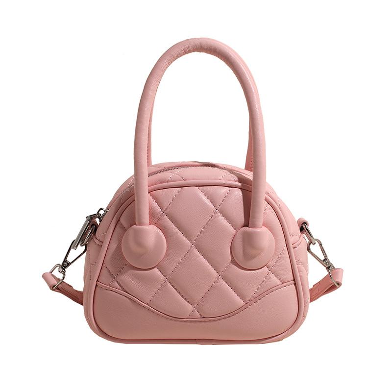 Стильная простота и высокое чувство алмазная портативная сумка Boston нишевая повседневная темпераментная универсальная однотонная сумка-мессенджер