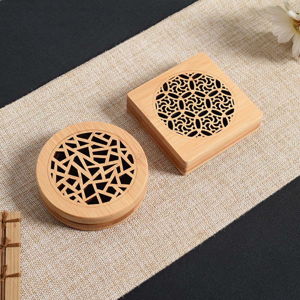 Coils Incense Hollow Carved Buddhist Incense Holder Censer Ash Catcher Home Decor Desktop Ornament