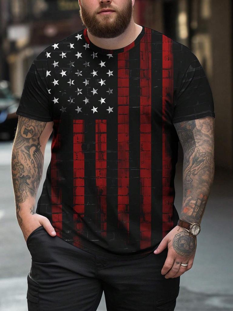 Мужская футболка с принтом Manfinity LEGND Plus Americana