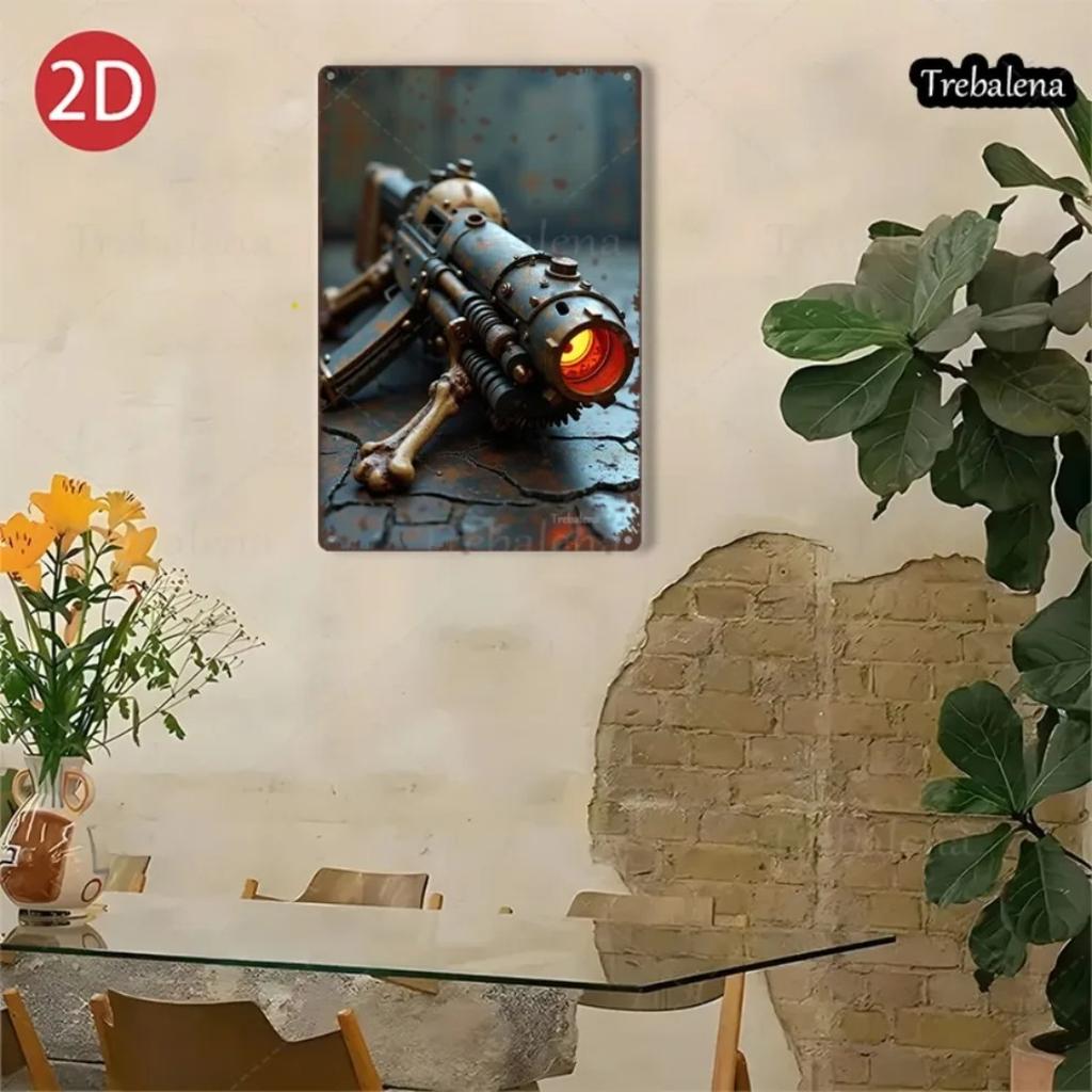 True Mans Toys Steampunk Metal Sign 8x12 Inch Vintage Industrial Wall Decor