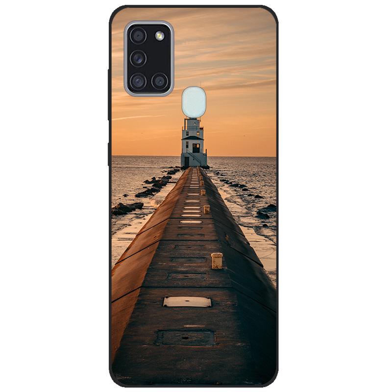 Для Samsung A21s SM-A217F/DSN Задняя крышка tpu Мягкий силиконовый чехол для телефона Для Samsung Galaxy A21s Чехол Мобильный телефон черный coque новый
