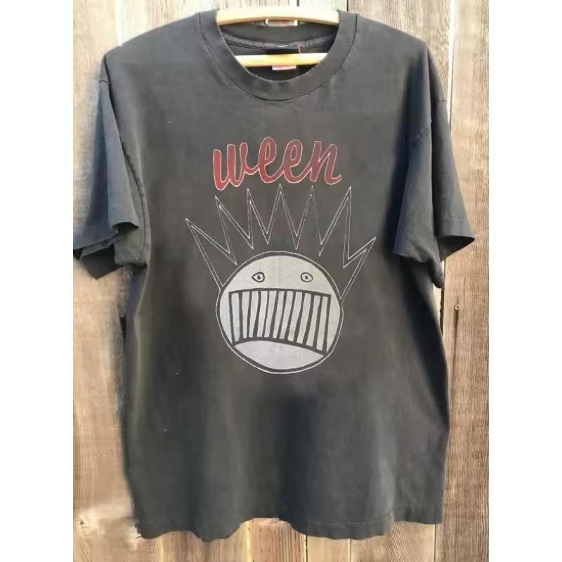 Rare WEEN Band Shirt, Ween Graphic Charcoal Cotton Shirt Unisex Shirt Graphic T shirts Harajuku