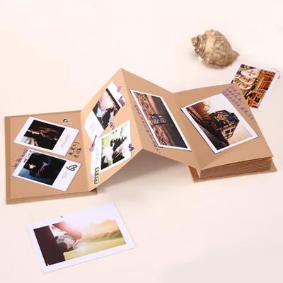 Yousheng Аккордеон Фотоальбом Растягивающаяся Крафт-Бумага Складная Книга-Сувенир DIY Альбом-Альбом Подарок на Свадьбу День Рождения Выпускной