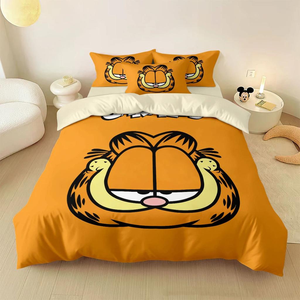 Anime Jon's Cat Oudi Dog Duvet Cover Set Pet cat Ginger cat Bedding set For Kids Bedroom Duvet Cover Pillow Case Single Double