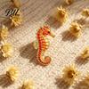 Daily Wear Pin Cartoon Sea Animal Metal Brooch, Dolphin Whale Seahorse Octopus Enamel Badge Pin, Hats Bags Scarves Clothes Decorative Accessory