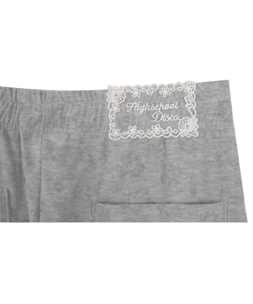 HIGH SCHOOL DISCO Flower Bootcut Frill Pants