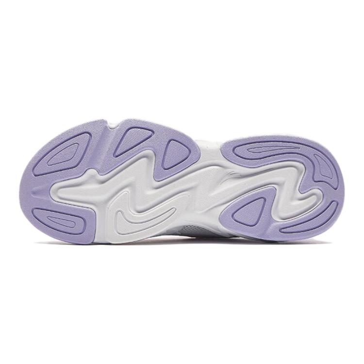 Anta Comfortable Mesh Non-Slip Durable Low-Top Running Shoes Kids Sneaker White Purple 322438805-2