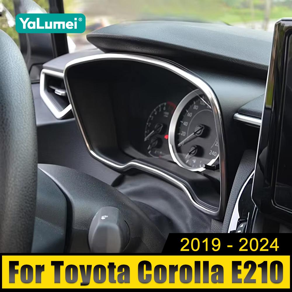 Наклейка на рамку приборной панели автомобиля из нержавеющей стали для Toyota Corolla E210 2019 2020 2021 2022 2023 2024 Hybrid