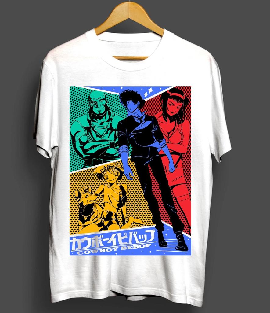 Cowboy Bebop Spike T-Shirt Spiegel Anime Manga Mom Gift Funny Shirt White