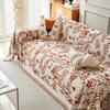 Universal Sectional Anti-cat Scratch Sofa Cover Soft Chenille Embroidered Sofa Towel Anti-slip Couch Cover for Living Room