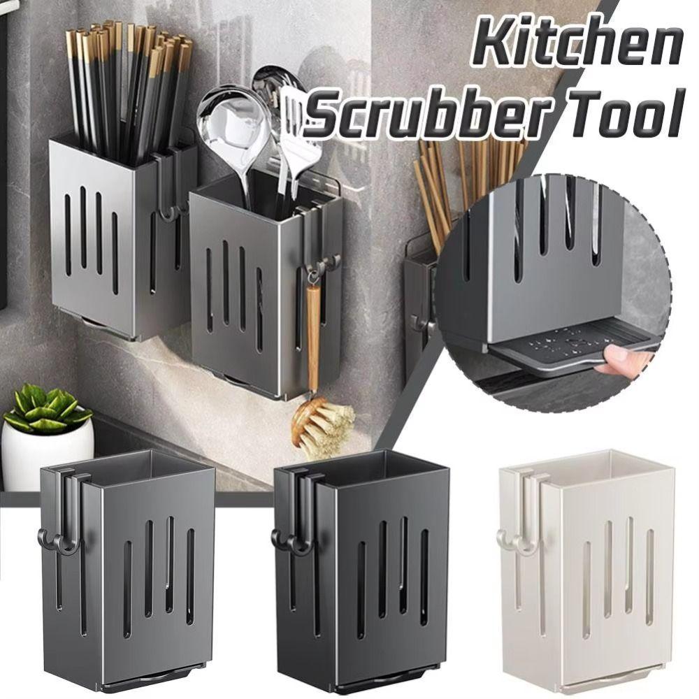 Draining Chopstick Holder Traceless Kitchen Utensil Storage Box Durable Tableware Organizer