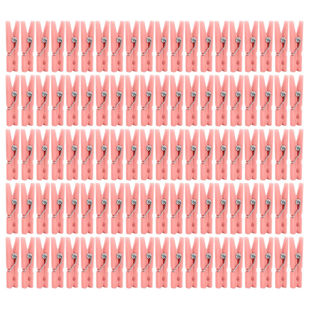 100pcs Clothespins For Baby Shower, Girls Games, Plastic Clothespins, 1.18 Inch Clips, For Party Decoration, DIY Crafts