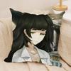 SSteins Gate Cushion Cover Silky Short Plush Invisible Zipper Dustproof Sofa Pillow Case For Home Decor
