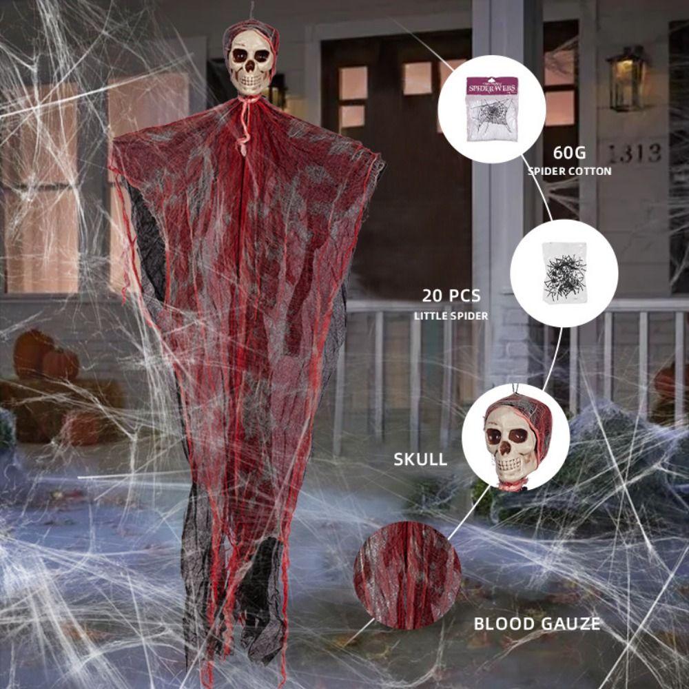 Hanging Hanging Ghost Pendant DIY Halloween Skeleton Pendant Halloween Skeleton Head Courtyard