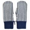 Отличные перчатки HERMES Hope Mitten, вязаные с узором H, жаккардовые, темно-синие, кашемировые, M, б/у