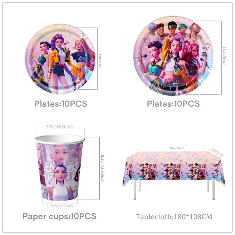 12 шт./Набор Охотники на демонов Конфетный бумажный пакет Крафт-бумажный пакет K-pop вечеринка Бумажный подарочный пакет Пакеты для упаковки подарков на детский день рождения