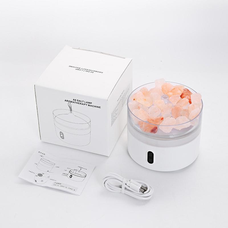 Хрустальный камень, USB-диффузор с ароматом эфирного масла, увлажнитель воздуха с теплой лампой для бытовой техники, электрический генератор тумана для ароматерапии