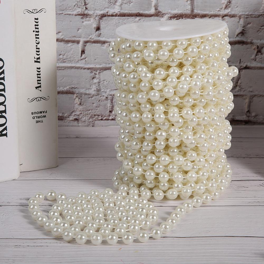 10mm Prl Bd String 20m ABS Faux Prl Bd Clothing Accessories for   Doors Decoration