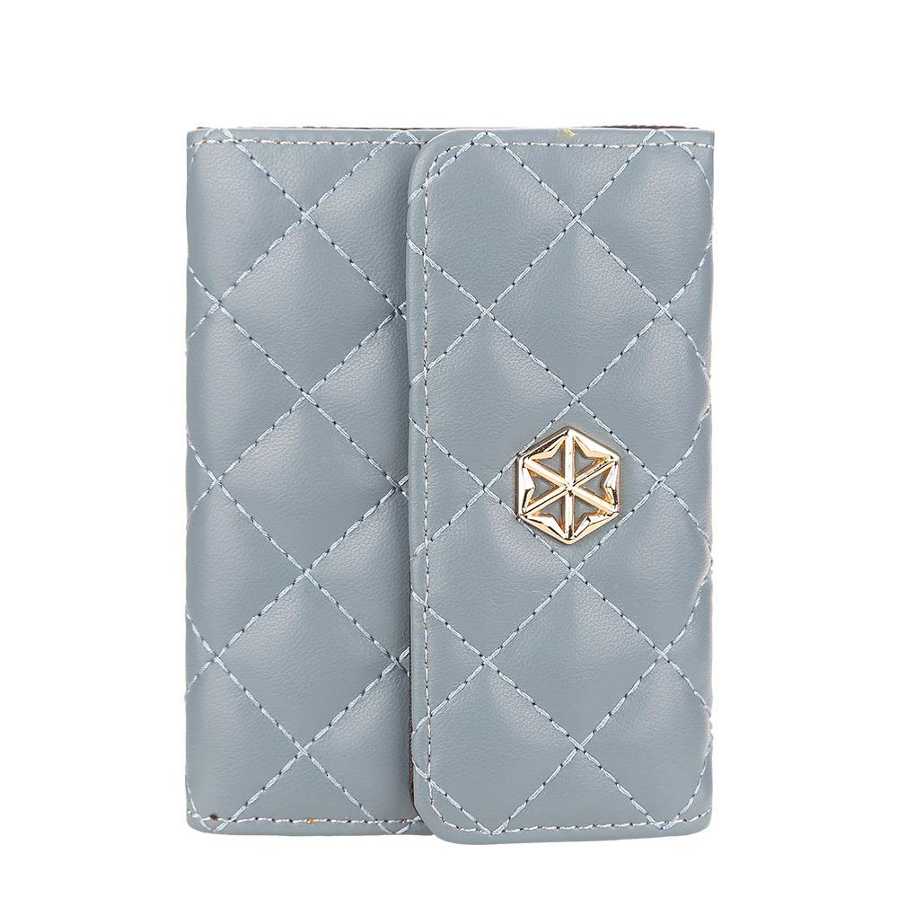 Boiseen's New Women's Card Bag, Embossed Multi-card Organ, Change Bag, Compact Buckle Wallet.