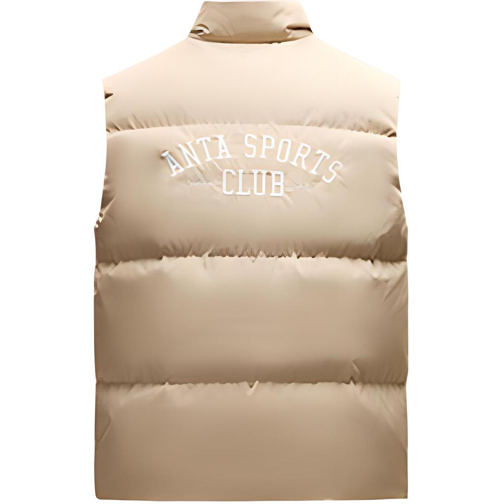 Anta Жилет спортивный теплый с воротником-стойкой для мужчин, светло-коричневый 152448901-1