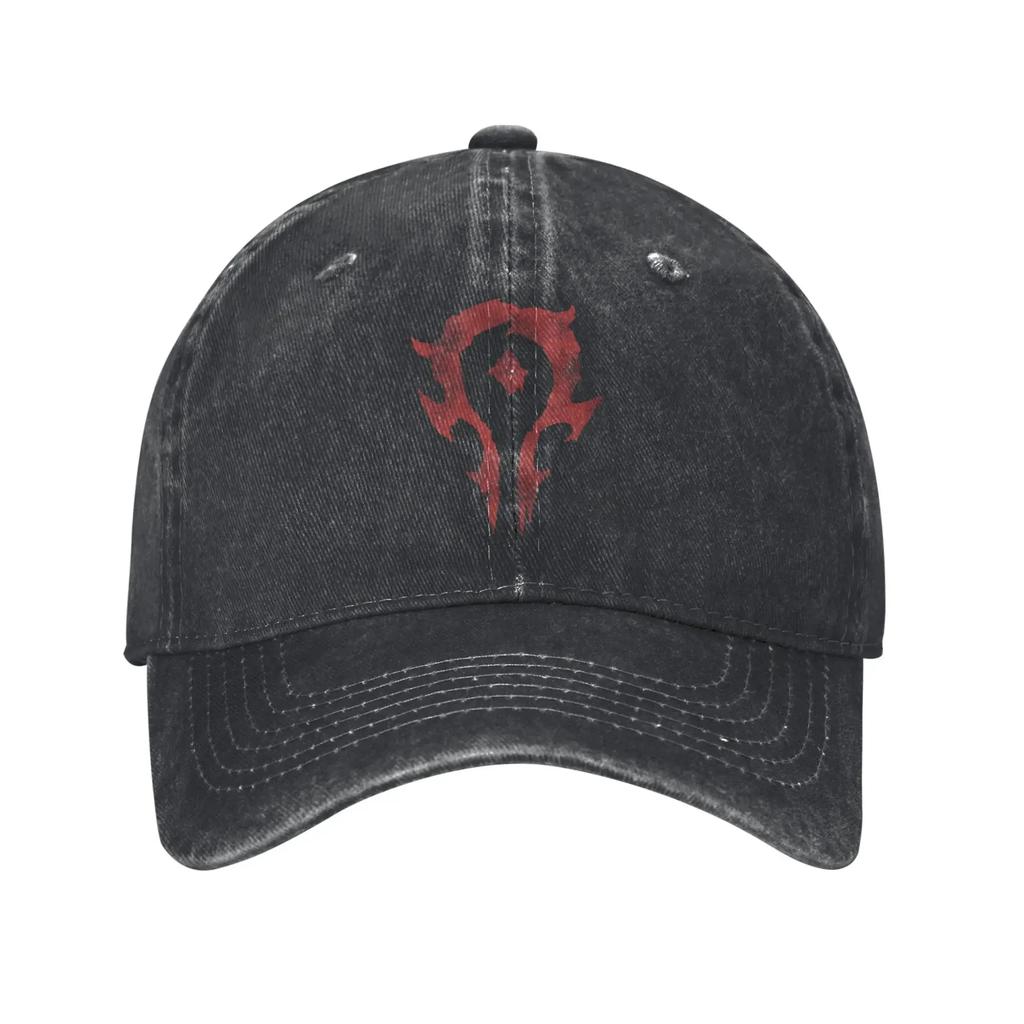 World of WarcraftLogo Trucker Hats Accessories For Unisex Women Baseball Cap Vintage Headwear Snapback Caps Adjustable