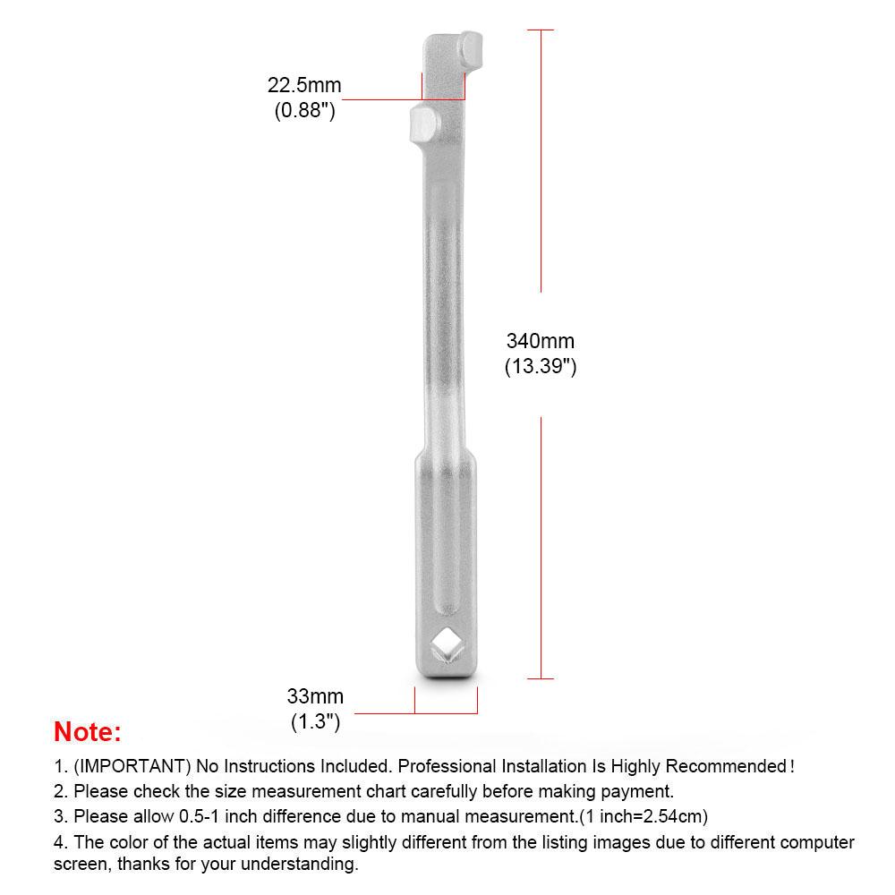Удлинитель для гаечного ключа 340 мм Удлинитель для гаечного ключа с открытым зевом с отверстием 1/2 дюйма Удлинитель для динамометрического ключа 1/2 для механиков