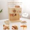 Children's Wooden Toy Coffee Maker & Teacup Set with Biscuits - Perfect Birthday Gift for Little Girls' Playhouse Afternoon Tea