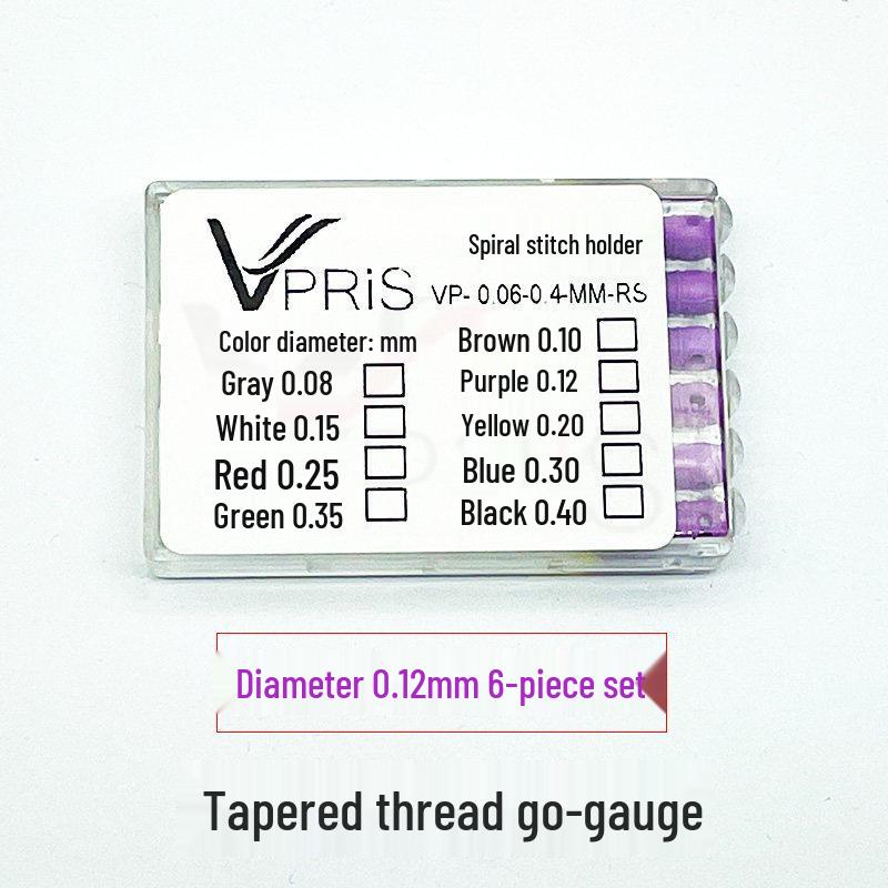 Резьбовая сверхтонкая стальная игла для чистки 0,05 мм для клапана калибра-пробки