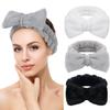Bow Hair Bands Spa Headband For Washing Face Makeup Headband For Women 3Pack