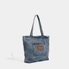 Denim Canvas Shoulder Bag for Women Large Capacity Shopping Bags Daily Literary Tote Bags Japanese and Korean Casual Versatile Handbags