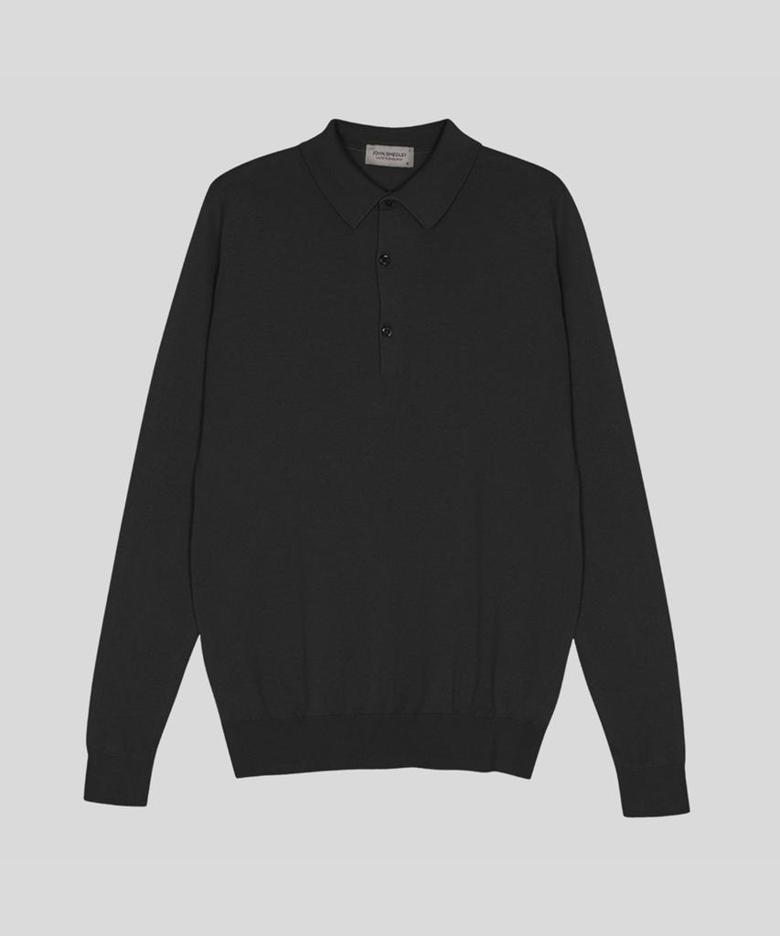 Jonseumedeulli Bradwell Sea Island Cotton Long Sleeves Polo Shirt Heritage Three 10 Colors (C Type)