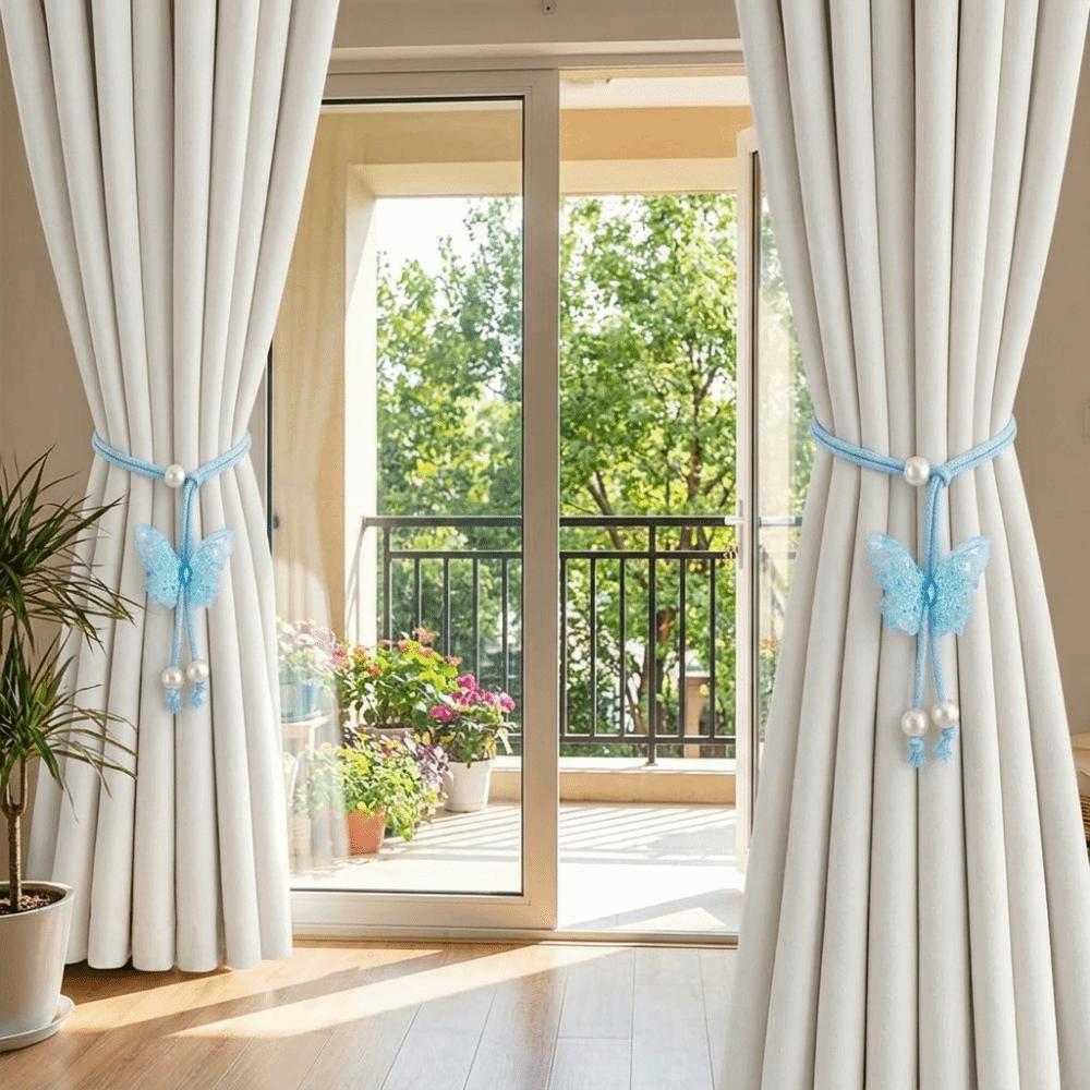 Adjustable Creative Curtain Straps Sequin Curtain Buckle Sweet Curtain Holders Drapes Tiebacks