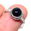 Natural Black Onex Gemstone Handmade 925 Sterling Silver Jewelry Ring S.9 I6D83