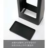 Yamazaki Slim Umbrella Stand, Black, Approx. W22 x D12 x H50cm, Tower, Removable Water Tray, 50cm Tall, Stable, Product Code: 4929