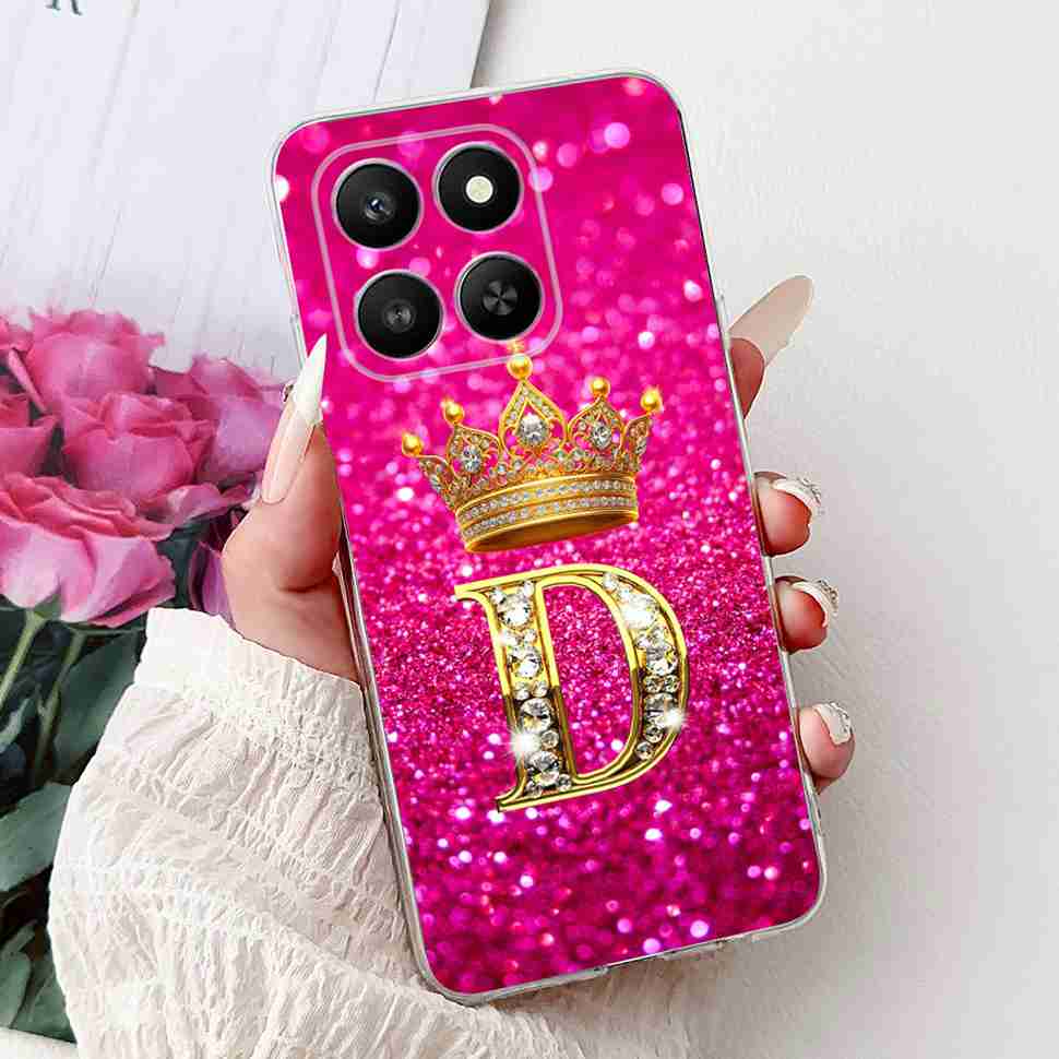6.77" For Honor 400 Smart 5G LGN-NX1 Case Fashion Crown Flower Soft Silicone TPU Cover For Huawei Honor 400Smart 5G Phone Cases