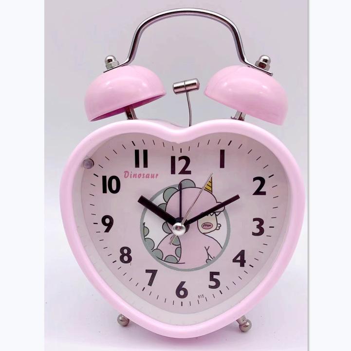Student Bell Alarm Clock Super Sound Luminous Walking Time Silent Learning Bedside Bedroom Gift Clock Children's Cartoon Clock