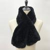 Rex Rabbit Fur Knitted Scarf Foulard Fashion Solid Shawls Rectangle Scarves for Ladies Winter Warm Real Fur Shawls
