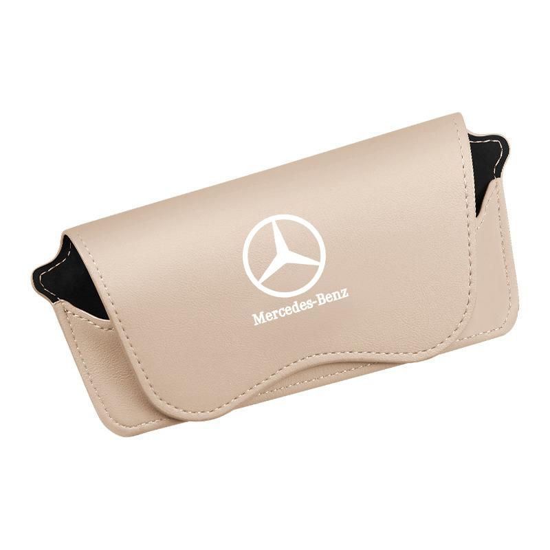 WVQ5 Car Glasses Case Eye Sunglasses Storage Box Holder For Mercedes Benz A C E S G Class GLC CLE CLA GLB GLS W177 W205 W213 W222
