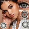 FUNSACHY цветные контактные линзы для глаз 1 пара годовые натуральные цветные линзы для макияжа коричневые косметические мягкие линзы для глаз красота зрачки
