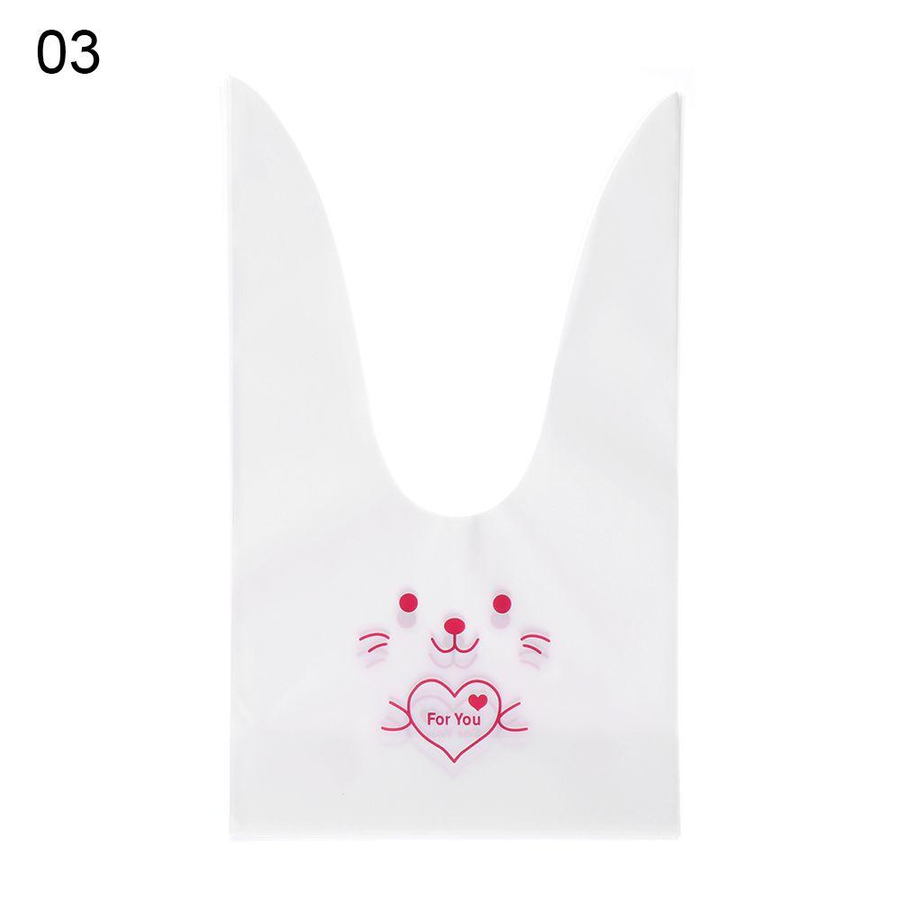 Украшение Праздничные принадлежности Карман для хранения Упаковка для печенья Пасхальный кролик Конфетный пакет Пакеты для печенья с кроликом