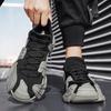 New Fly-woven Socks Shoes Men's Casual Sports Shoes Running Shoes Dad Shoes Splicing Breathable Thick-soled Muffin Shoes