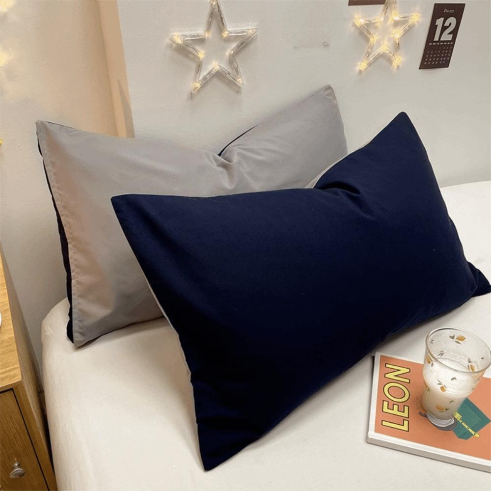 Новые хлопковые наволочки с начесом Уютные Супермягкие Наволочки Устойчивые к Сминанию Устойчивые к Выцветанию Однотонная Наволочка