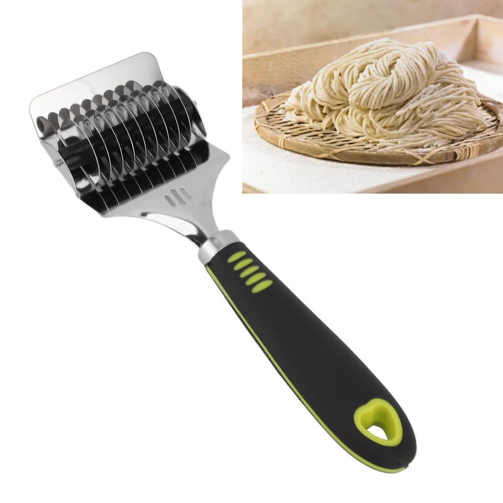 Stainless Steel Pasta Roller Cutter Ergonomic Handle Pasta Maker Noodle Cutter Kitchen Cooking