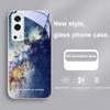 Блестящее Звездное Небо Для VIVO Y72 X100 Pro Y55 16 V20 29 V30 X60 Pro Y11s Y20 X80 Pro 5G Y36 4G V23e Закаленное Стекло Чехол Для Телефона