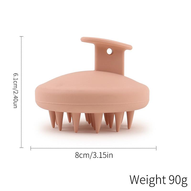 Силиконовая щетка для мытья волос Пшеничная солома Силиконовая щетка для мытья волос Головка щетка Scalp Stop Itch Scratching Comb Парикмахерский набор