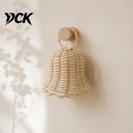 Decorative Bells for Home Christmas Bells, Rattan Wicker Bell Decoration, Handmade Pendant, Hanging Toy Holiday Parties Farmhouse Style Ornaments