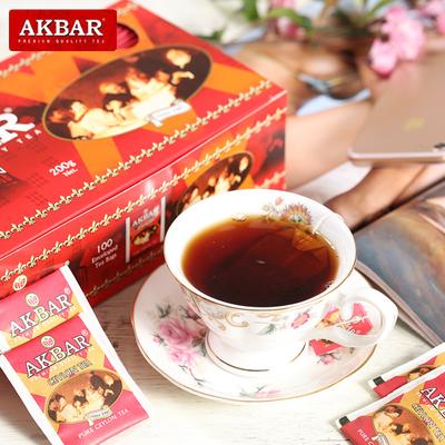 AKBAR Шри-Ланка пакетированный чай высокогорный отборный цейлонский черный зеленый чай 100 шт.