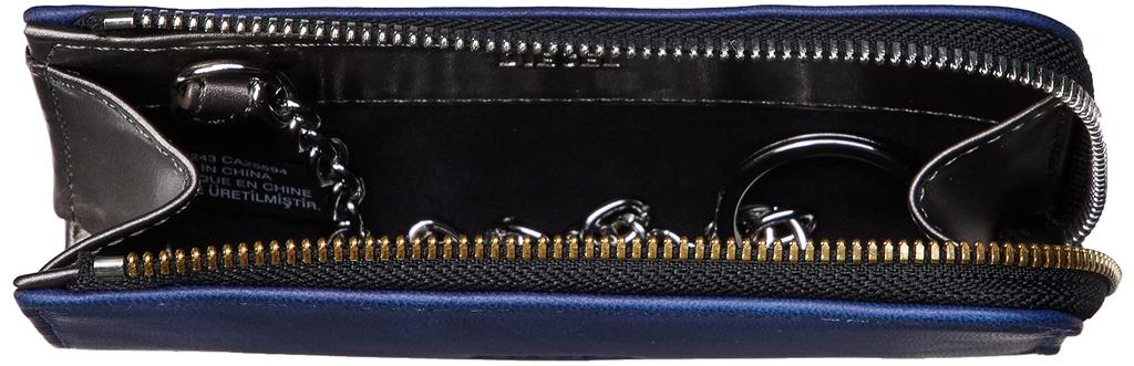 Чехол для карт из кожи наппа с кольцом для ключей X08165P0550 UNI Blue T6033 [Diesel] женский