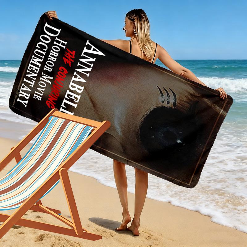 Annabelle's Horror Legacy beach towel soft Beach towel for vacation photos seaside swim Absorbent bath towel Comfort Fashion beach